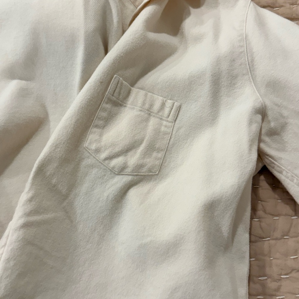 Frank & Eileen “Eileen” Cream flannel Button-Up Shirt